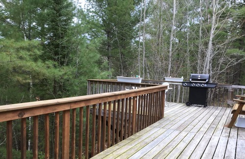 Mountain House | Comfy mobile home with a great deck