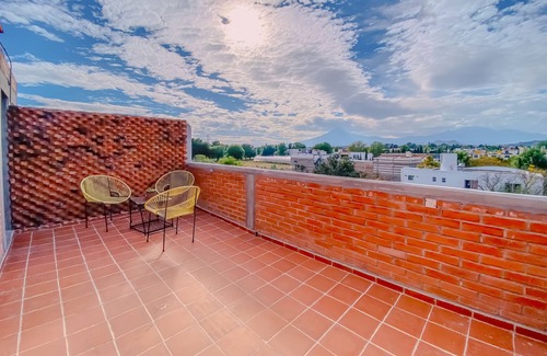Cholula Apartment | Con VISTA espectacular de San Andrés Cholula, Puebla. Pueblo magico