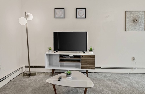 Highspire Apartment | Convenient 2BR with Comfy Sofa and TV