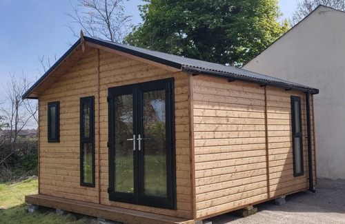Comber Cabin | Cosy Log Cabin - views of Scrabo Tower