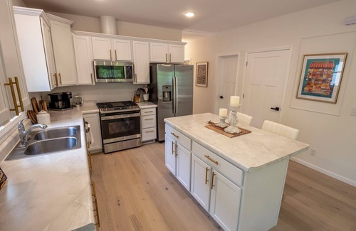 New Buffalo House | Cottage in the Woods + Pool, Fishing Pond