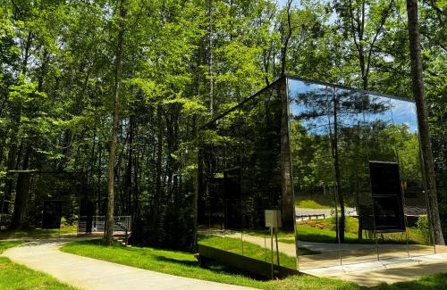 Balsam Grove House | Couples Mirror Cabin- Reflections at Valley Bear Farms Resort