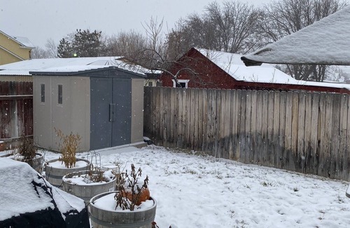 Ada County House | Cozy 4 bedroom home close to foothils, garden space, trees, fenced yard, garage