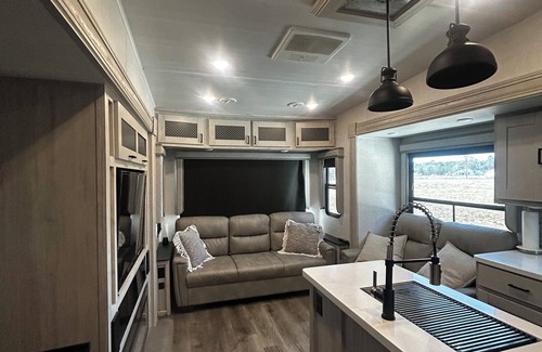 Yulee RV Rental | Cozy Camper on a mini farm with marsh front views!