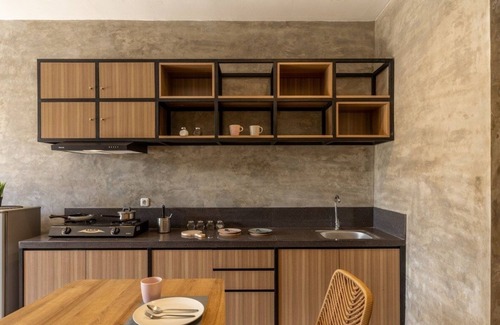 Denpasar Barat House | Cozy co-living that has two buildings separated by a pool to cool down and relax