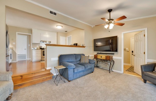 Matthews House | Cozy Home w/Fenced Yard < 1 Mi Downtown Matthews!