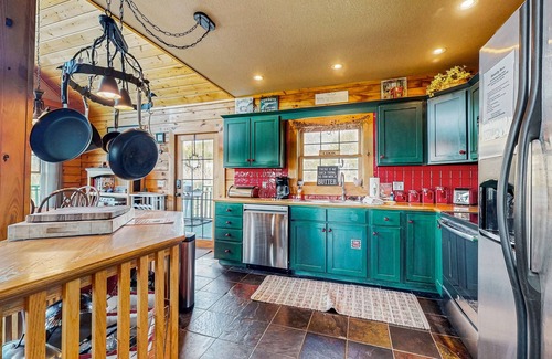 New Tazewell House | Cozy home with stunning views, fire pit, and large fenced in yard