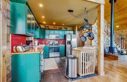 New Tazewell House | Cozy home with stunning views, fire pit, and large fenced in yard