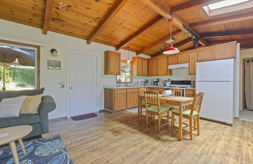 Twain Harte Cabin | Cozy Red Cabin - King bed, short drive to Dodge Ridge & Pinecrest Lake.