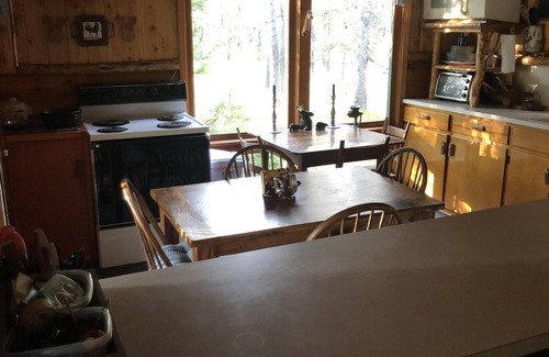 Island Park Cabin | Cozy rustic cabin on wooded 1 acre