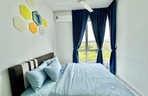 Bukit Serindit Apartment | Cozy Stay near to Park & Melaka Town 6-8pax