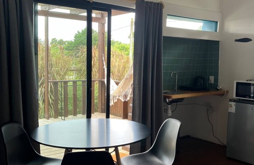 La Pedrera Apartment | Cozy studio BRISA in La Pedrera with AC, WiFi, front deck on a garden