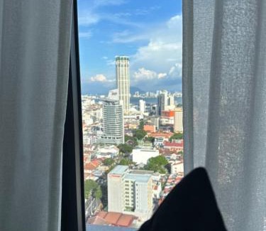 Downtown George Town Apartment | Cozy studio with Komtar view at 22 Macalisterz