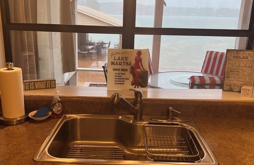 Jacksons' Gap House | Cozy waterfront home with boat ramp, dock and gentle sloping lot.