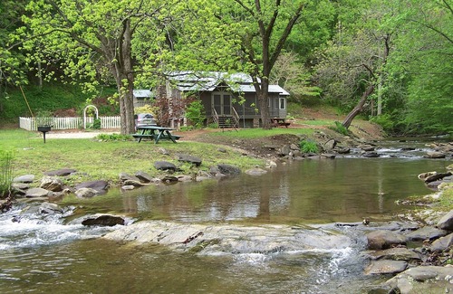 Chatsworth Cabin | Creekside Cabin on 40 Acres, F/P, Campfire, Trail by Creek