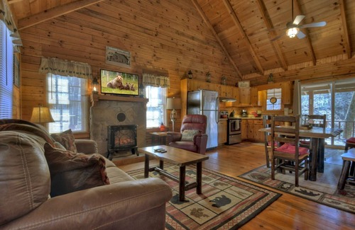 Ellijay Cabin | Creekside comfort with a firepit and more! - Cozy Creek Cabin