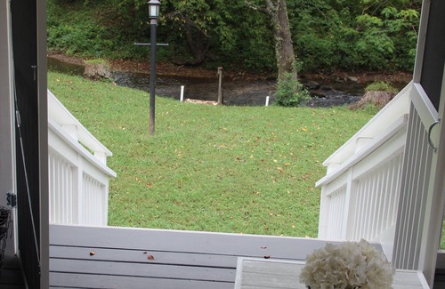 Blue Ridge Cottage | Creekside Cottage just steps from Fightingtown Creek & 10 minutes from downtown.