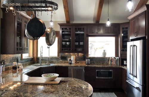 Shasta County House | Creekside Mountain Home with private waterfall & farm near Lassen Burney Shasta