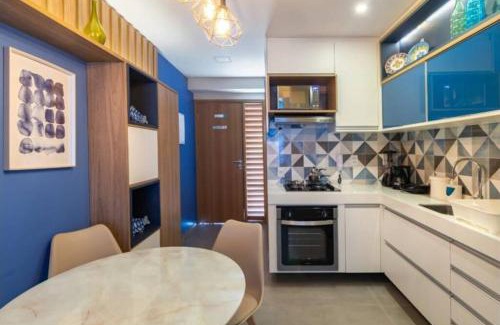 Ipojuca Apartment | Cupe Beach Living - Flat Luxo 2 suítes decorado térreo frente piscina