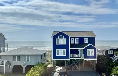 Holden Beach House | Custom built accessible 3 bed 3.5 bath home with fantastic ocean & marsh views