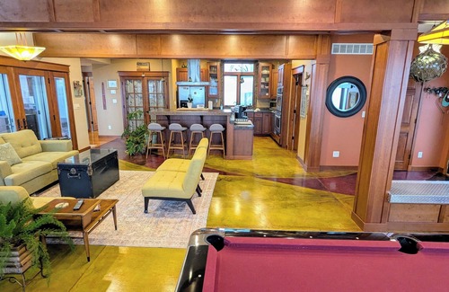 Koontz Lake House | Custom~Unique Lakefront - Panoramic, HotTub-Swim-Dock your boat,