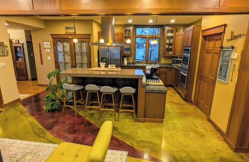 Koontz Lake House | Custom~Unique Lakefront - Panoramic, HotTub-Swim-Dock your boat,