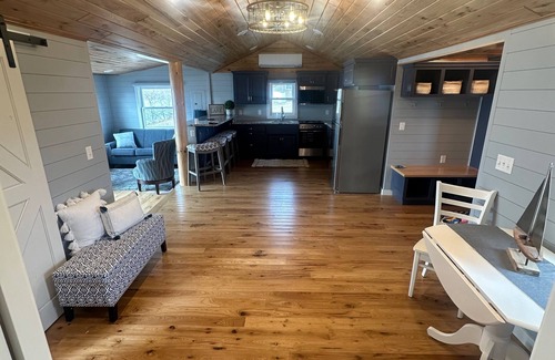 Faribault Cabin | Cute & Cozy Cabin at Le Mieux Resort on Cedar Lake with an Incredible View