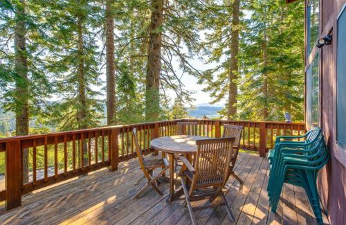 Bear Valley House | Deck with Mountain Views Cabin in Bear Valley!