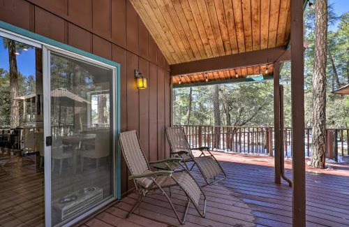 Groom Creek House | Deck with Wooded Views Rustic-Chic Prescott Cabin!