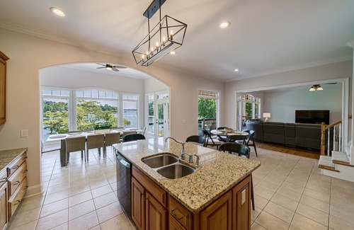 Denver House | Deep Water Cove - Luxury Lakefront Home with Pool, Private Dock and Beach