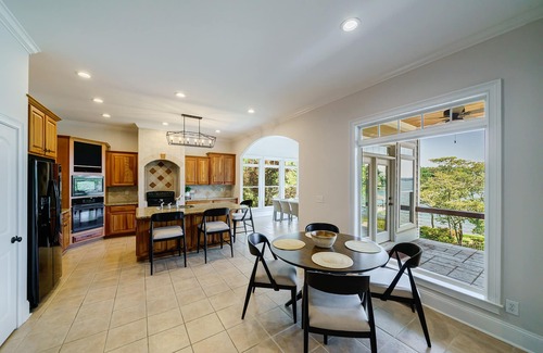 Denver House | Deep Water Cove - Luxury Lakefront Home with Pool, Private Dock and Beach