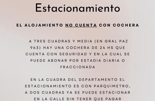 Rio Cuarto Apartment | Departamento céntrico - Leer condiciones y precio