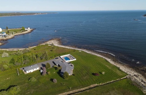 Prospect Harbor House | Dip Into Oceanfront Luxe Home w/Pool. Group Getaways!