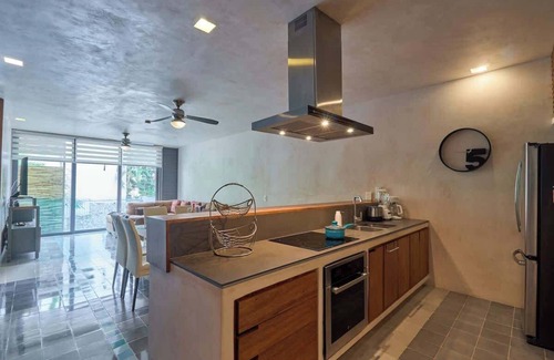 Zazil-ha Apartment | Downtown 2BR Home Beach at 200m w/Rooftop+Pool