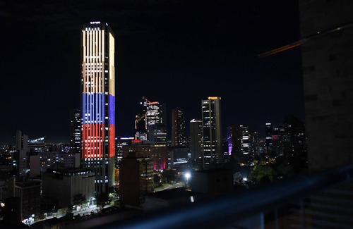 Santa Fe Apartment | Downtown Bogota, Spectacular Balcony 15th Floor City View.