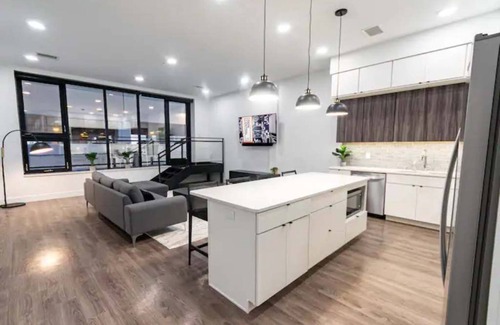 Appleton Apartment | Downtown! Brand New, Modern, Massive Kitchen with Island + Game Room & Theater.