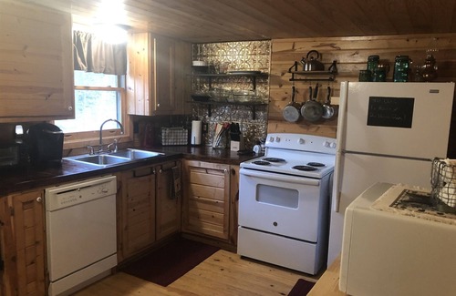Turtletown Cabin | Duck`s Nest Retreat | 1 Bed, 1 Bath | Pets ok | Hot tub | Fishing Onsite