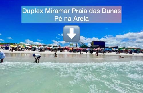Foguete House | Duplex Miramar Praia das Dunas - Pé na Areia - Ar Condicionado