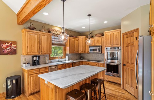 Marion House | Easy Lakefront Path to Private Dock & Lake. Plenty of room for the whole family.