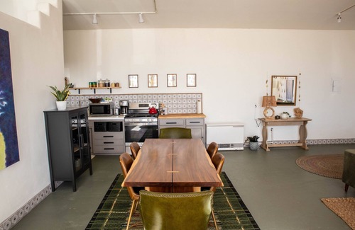 Taos Cottage | Eclectic, Art-filled Studio with Fantastic Views