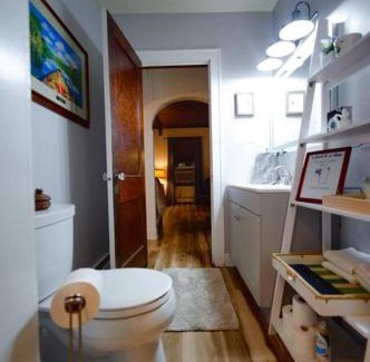 Quad Cities House | Eclectic Riverside Home 3 Season Room Large Deck