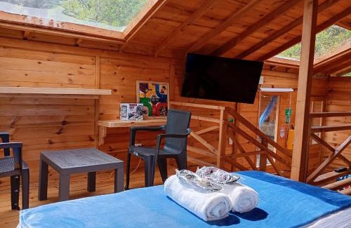 Choachi Villa | Ecocabañas B&B - Cabaña de lujo con jacuzzi privado cerca a termales