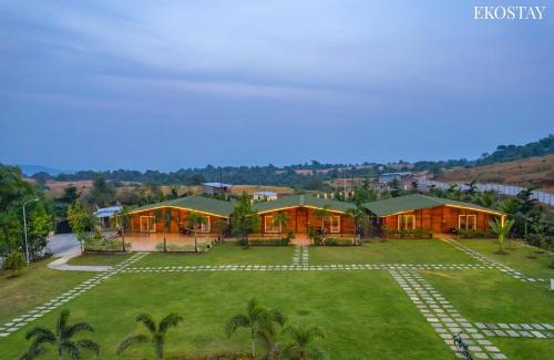 Karjat Villa | EKOSTAY Luxe - Woodstock Villa I 2 Acre Property I Cricket Turf I Party Friendly