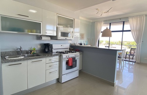 Villas Del Mar Apartment | Elegant 2-BR Ocean View Apt. Pool, Jacuzzi, Just Walk to Beautiful Sandy Beach