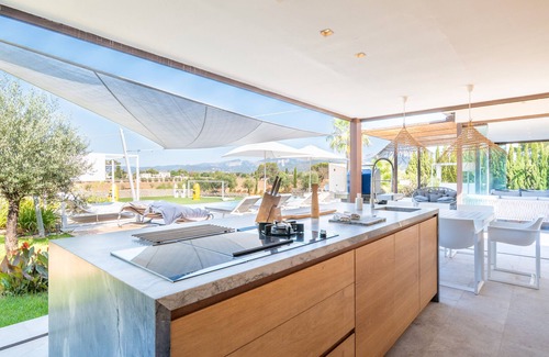 Inca Villa | Elegant and Modern Villa Son Set with Heated Pool, Football Field, Wi-Fi and A/C