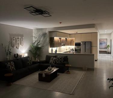 Dammam Apartment | Elegant rooftop apartment with two bedrooms and a spacious living room