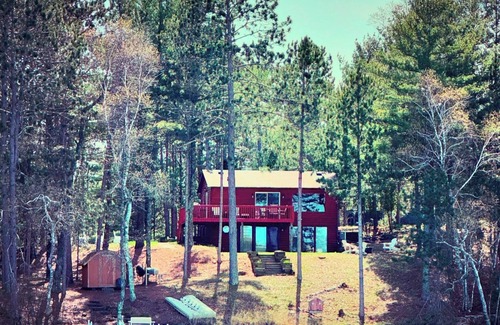 Spooner Cabin | Escape to the Lake - Rustic 3-bedroom log-sided cabin nestled amongst the pines