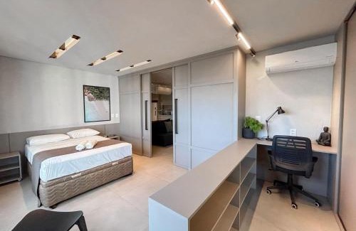 Santa Fe Apartment | Estúdio Completo e de Luxo ao lado Shopping CG.