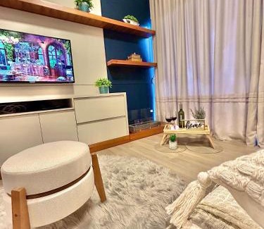 Carniel Apartment | Excelente Apto com lareira e piscina aquecida