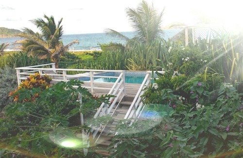 St. Patrick Villa | Family Friendly age 8 and up, Oceanfront, Pool, Kitchen. Beachcomber at Moonfish